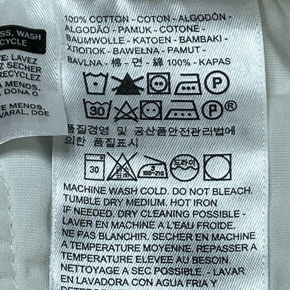 Levis 501 Jeans Womens 30x28 White Button Fly Straight Leg Distressed High Rise - Picture 11 of 12